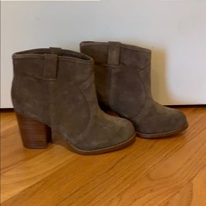 Tan Suede Booties